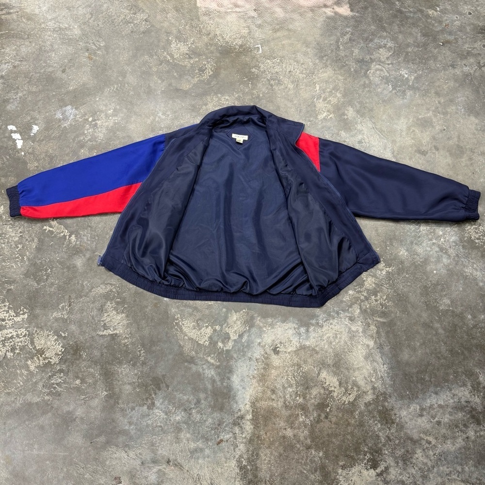 Vintage Bogari Silk Colorblock Full Zip Jacket Windbreaker - Picture 7 of 8